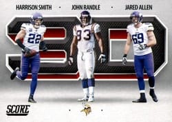 2021 Score 3D Harrison Smith / John Randle / Jared Allen #3D13 card