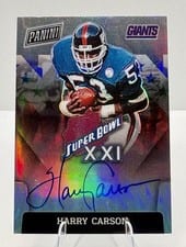2022 Panini Spectra 2021 Super Bowl Signatures Prizm Harry Carson card