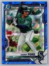 2021 Bowman Draft Sapphire Harry Ford #BDC-1 card