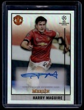 2020 Topps Merlin Chrome UEFA Champions League Autographs Harry Maguire #BCA-HM card