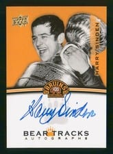 2023-24 Upper Deck Boston Bruins Centennial Bear Tracks Autographs Harry Sinden #BT-HS card