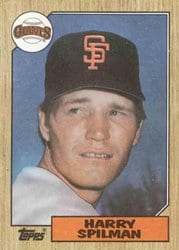 1987 Topps Base Set Harry Spilman #64 card