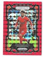 2023 Panini Prizm Premier League Harvey Elliott Orange Mosaic #79 card