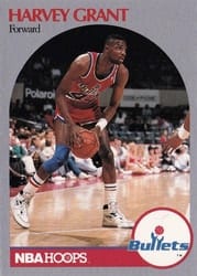 1990-91 Hoops Base Set Harvey Grant #297 card