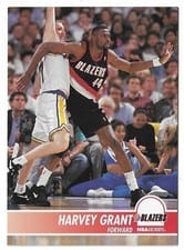 1994-95 Hoops Base Set Harvey Grant #176 card