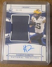 2022 Panini National Treasures Hassan Haskins #193 card