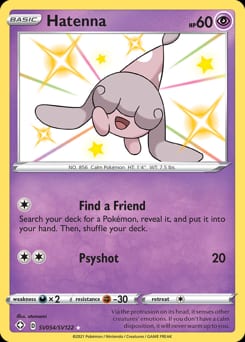 2021 Shining Fates Shiny Vault Hatenna #SV054 card