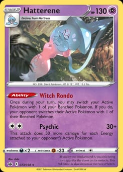Chilling Reign Hatterene #73 card