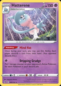 Rebel Clash Hatterene #85 card