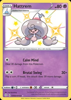 2021 Shining Fates Shiny Vault Hattrem #SV055 card