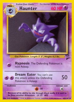 2000 Base Set 2 Haunter #43 card