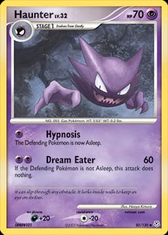 2007 Diamond & Pearl Haunter #50 card