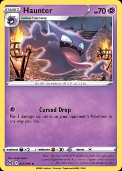2022 Lost Origin Haunter #65 card