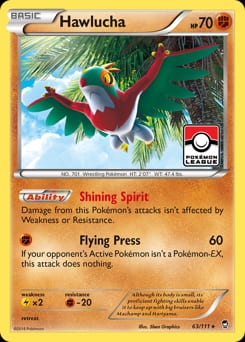 2014 Furious Fists Hawlucha #63 card