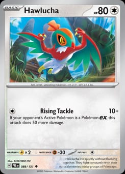 Prismatic Evolutions Hawlucha #89 card
