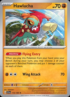 Scarlet & Violet Hawlucha #118 card