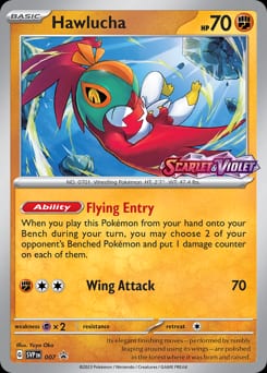 2023 Scarlet & Violet Black Star Promos Hawlucha #7 card