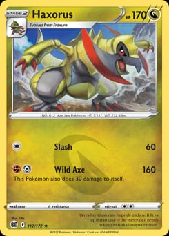 Brilliant Stars Haxorus #112 card