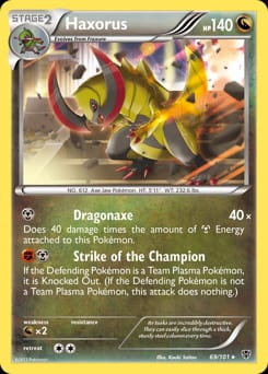 2013 Plasma Blast Haxorus #69 card
