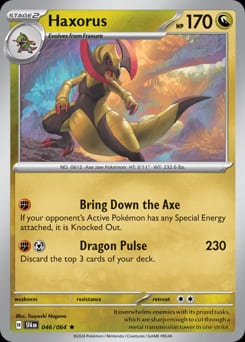 Shrouded Fable Haxorus #46 card
