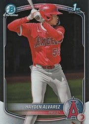 2025 Bowman Chrome Prospects Hayden Alvarez #BCP-12 card