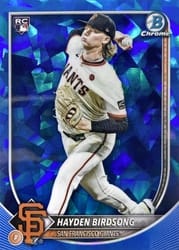 2025 Bowman Chrome Sapphire Edition Base Set Hayden Birdsong #63 card