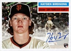 2025 Topps Archives Fan Favorite Autographs 1956 Hayden Birdsong #56FFA-HB card