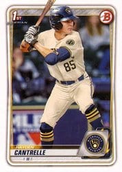 2020 Bowman Draft Base Set Hayden Cantrelle #BD-173 card