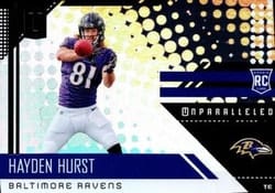 2018 Panini Unparalleled Base Set Hayden Hurst #285 card
