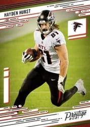 2021 Panini Prestige Base Set Hayden Hurst #34 card