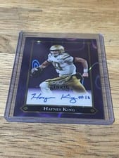 2025 Leaf Metal 92 Autographs Haynes King #92L-HK1 card