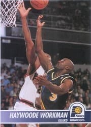 1994-95 Hoops Base Set Haywoode Workman #89 card