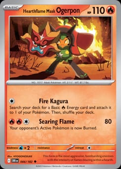 Destined Rivals Hearthflame Mask Ogerpon #44 card