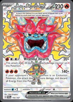 2024 Twilight Masquerade Hearthflame Mask Ogerpon ex #192 card