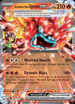 Twilight Masquerade Hearthflame Mask Ogerpon ex #40 card