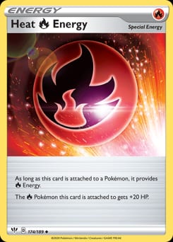 Darkness Ablaze Heat Fire Energy #174 card