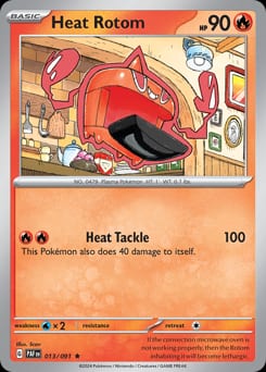 Paldean Fates Heat Rotom #13 card