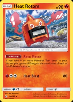 Ultra Prism Heat Rotom #24 card