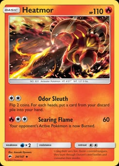 Burning Shadows Heatmor #24 card