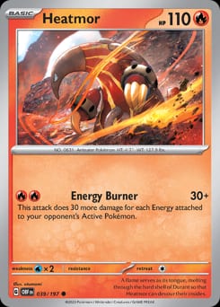 Obsidian Flames Heatmor #39 card