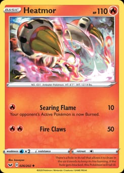 Sword & Shield Heatmor #26 card