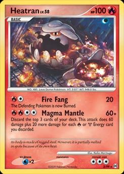 2009 Arceus Heatran #3 card