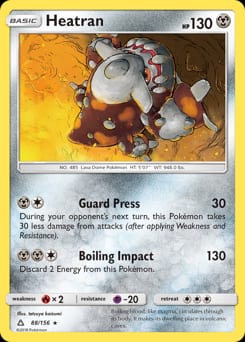 Ultra Prism Heatran #88 card