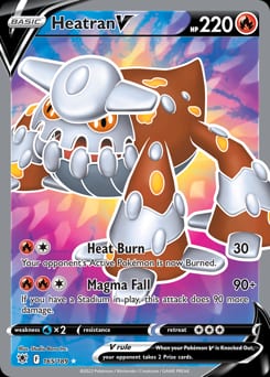 Astral Radiance Heatran V #165 card