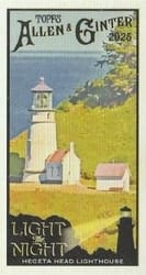 2025 Topps Allen & Ginter Light The Night (Minis) Heceta Head Lighthouse #LTN-14 card
