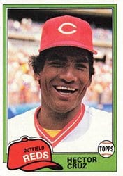1981 Topps Base Set Hector Cruz #52 card