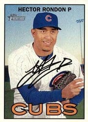 2016 Topps Heritage Base Set Hector Rondon #386 card