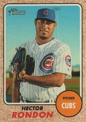2017 Topps Heritage Base Set Hector Rondon #580 card