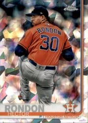 2019 Topps Chrome Sapphire Edition Base Set Hector Rondon #91 card