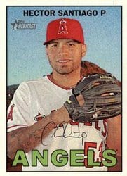 2016 Topps Heritage Base Set Hector Santiago #247 card
